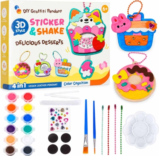 Kit creativo per realizzare ciondoli 3D Dessert