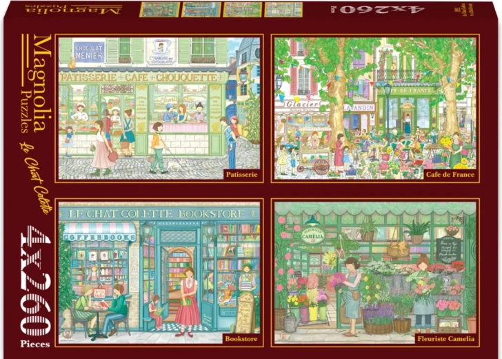 Puzzle Magnolia pasticceria, caffetteria, libreria e fioreria (4×260 pezzi)