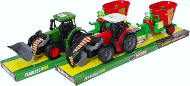 Trattore con macchina agricola trainata - 1 pezzo
