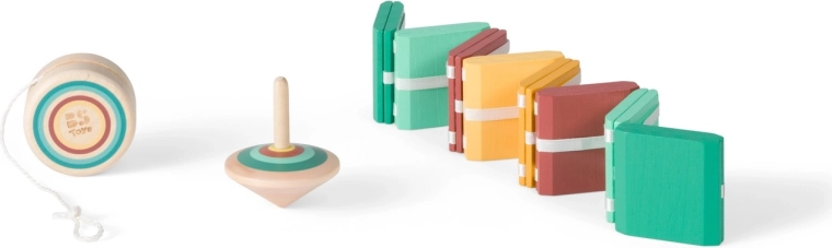 Giochi classici in legno da tenere in mano - 3 pezzi