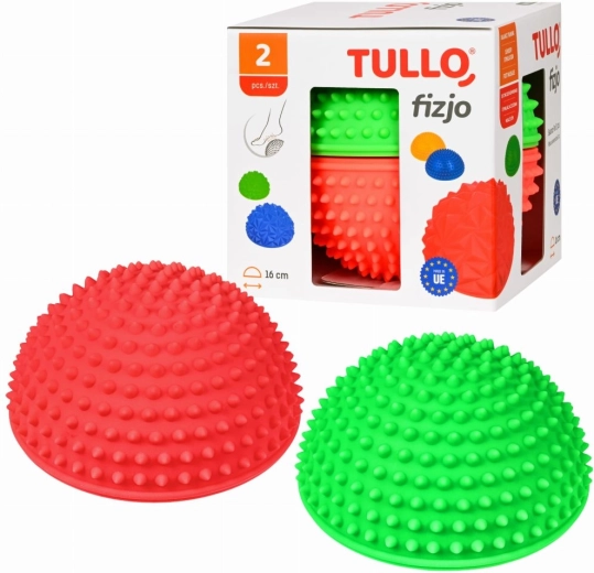 Tullo set di due semisfere sensoriali per l’equilibrio con rilievi