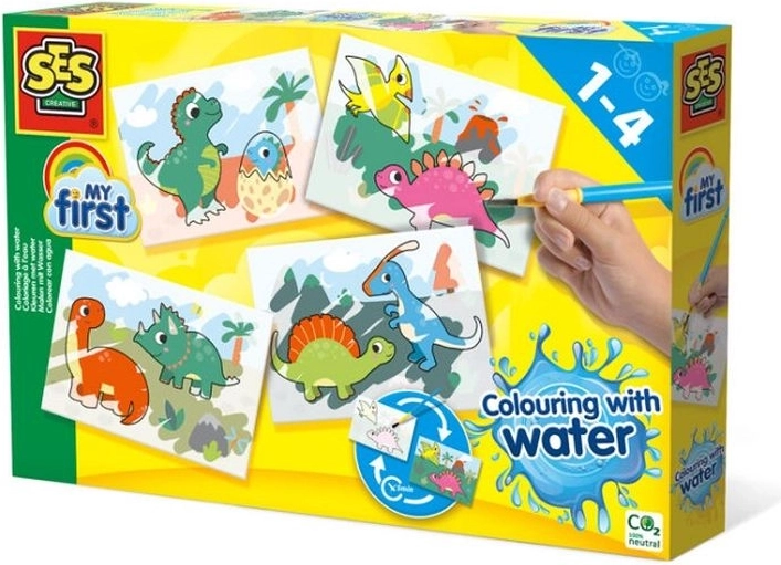 SES Creative My First pittura con acqua – dinosauri