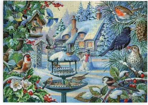 House of Puzzles Uccelli invernali – puzzle con 500 pezzi grandi