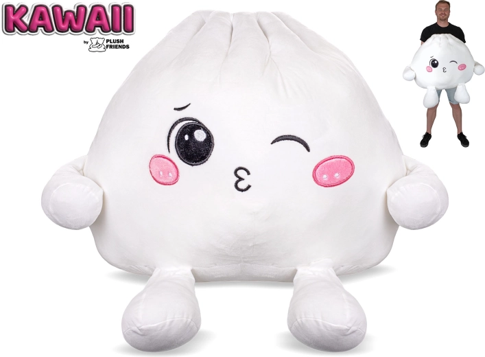 Plush Friends Kawaii peluche Bao dumpling kawaii che fa l’occhiolino 60 cm - 1 pezzo