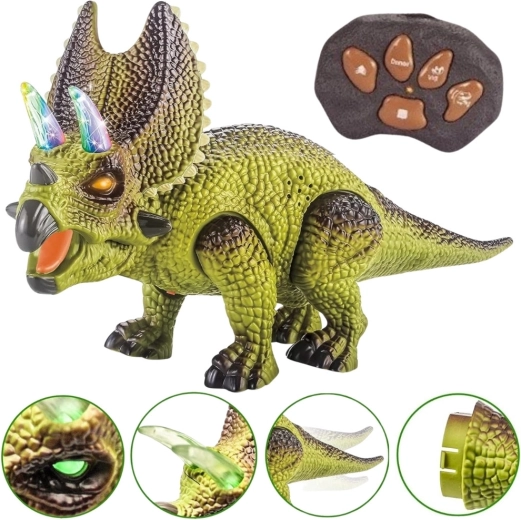 Dinosauro robotico Triceratopo Woopie radiocomandato