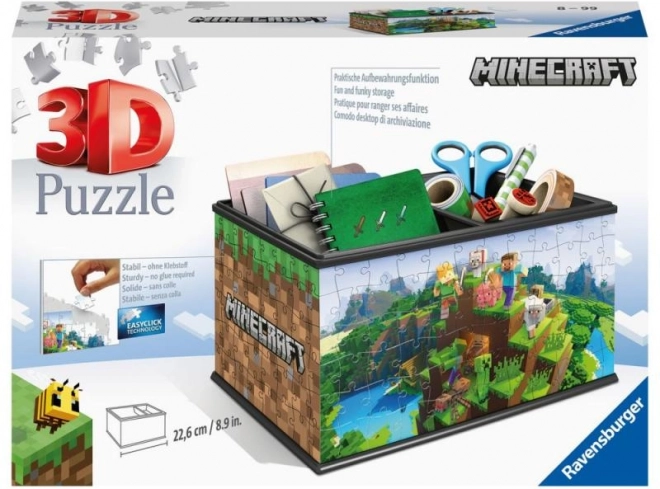 Ravensburger puzzle 3D MINECRAFT cassa portaoggetti (108 pezzi)