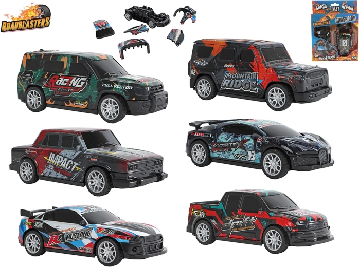 Macchinina Roadblasters da scontro a retrocarica 13 cm