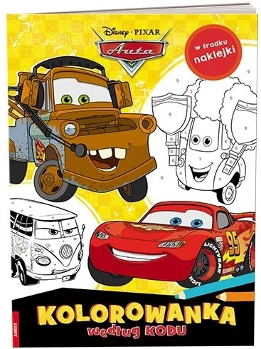 Disney Pixar Cars – libro da colorare secondo il codice con adesivi