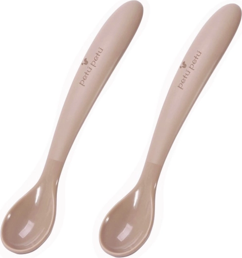Petú petú Maddie cucchiaini in silicone caramel - 2 pz
