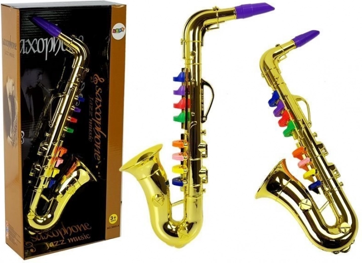Sassofono d'oro per bambini