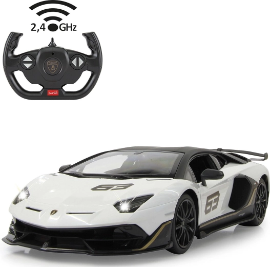 Jamara Lamborghini Aventador SVJ Performance auto RC 1:14 bianca 2,4 GHz - 1 pezzo
