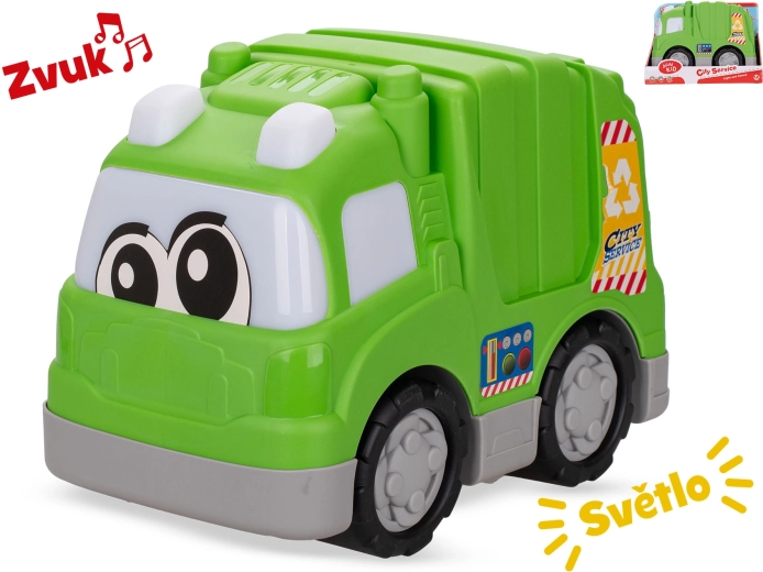 Camion della nettezza urbana con luci e suoni 24,5 cm