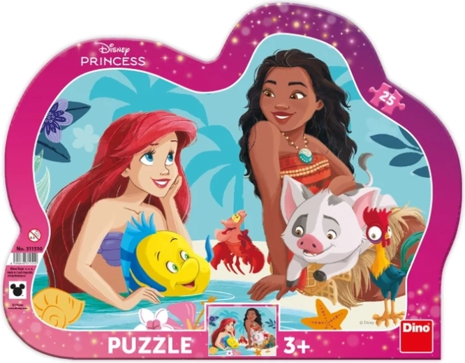 Puzzle Dino Ariel e Vaiana 25 pezzi