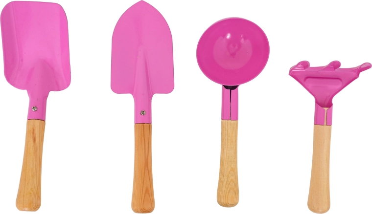 Attrezzi resistenti con manici in legno