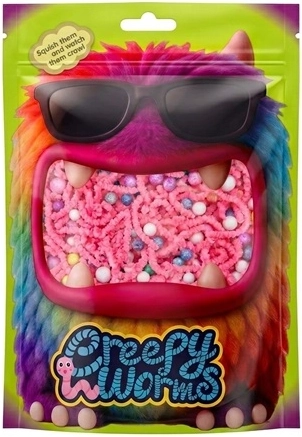 Stnux Creepy Worms vermetti sensoriali rosa
