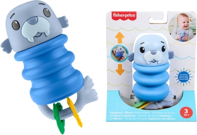 Sonaglio sensoriale e massaggiagengive tricheco Fisher-Price