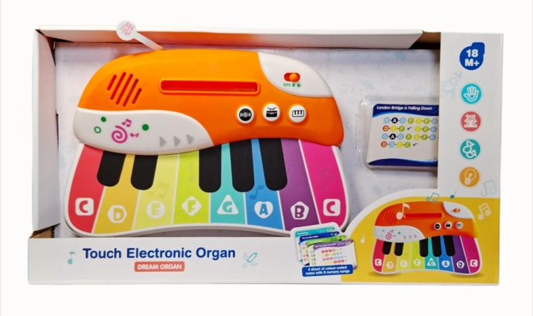 Pianino elettronico per bambini con carte per suonare