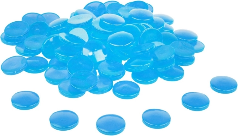 Pietre contatrici trasparenti Wissner blu 100 pz