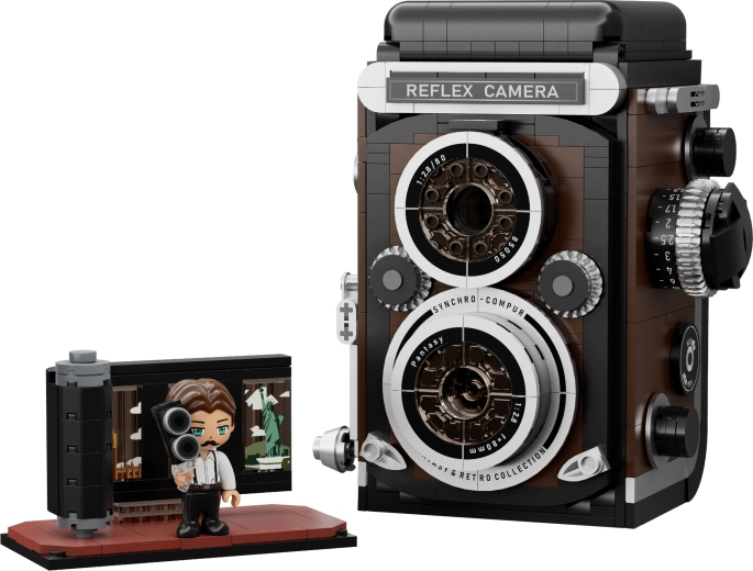 Design iconico TLR con due obiettivi