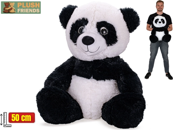 Plush Friends panda di peluche 50 cm (seduta)