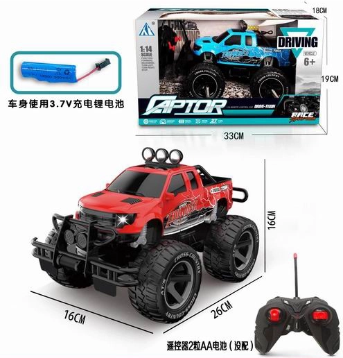Fuoristrada Jeep Raptor 1:14 con telecomando
