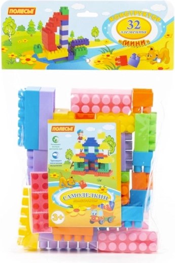 Set di costruzioni per piccoli costruttori 32 pezzi