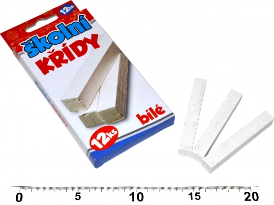 Gessetti scolastici bianchi 12 pz