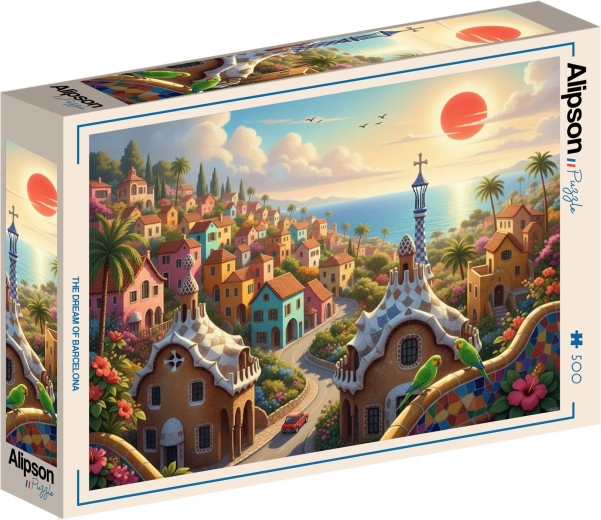 Puzzle Alipson Sogno di Barcellona 500 pezzi