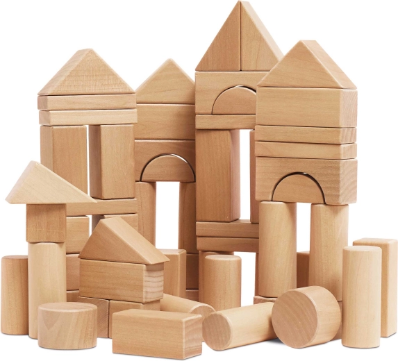 Le Toy Van blocchi naturali in legno 60 pz