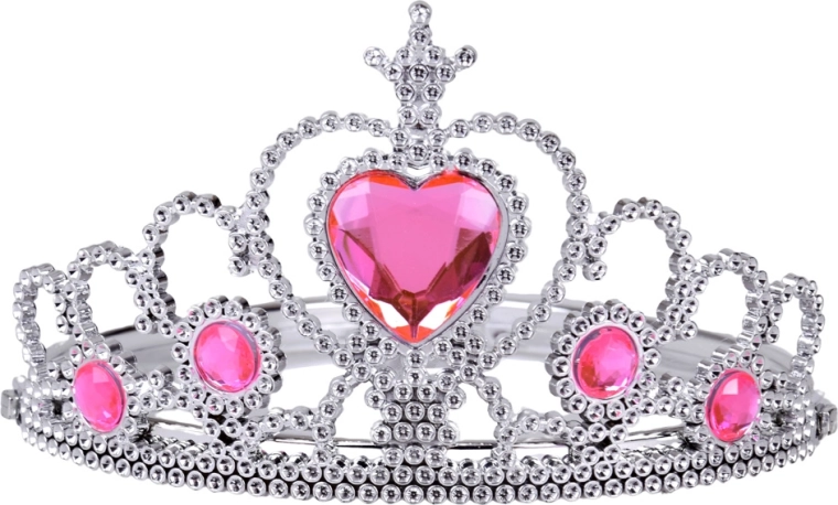 Corona da principessa con gemme rosa