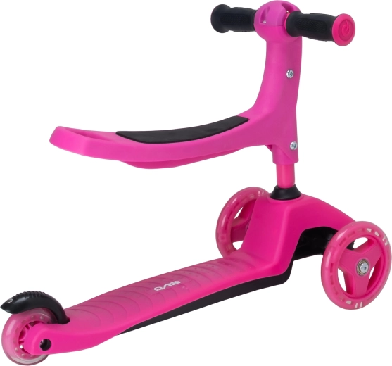 2 in 1: cavalcabile e monopattino triciclo