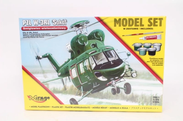 Modello Mirage da incollare dell’elicottero PZL W-3 Sokół 1:72