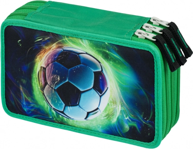 Astuccio scolastico a tre piani Palla da calcio