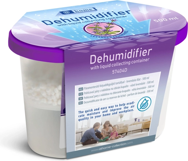 Assorbitore di umidità con contenitore per liquidi e profumo di lavanda 500 ml