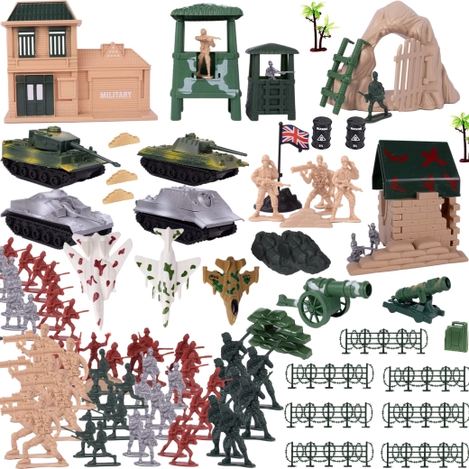 Set di soldatini e equipaggiamento militare 300 pz