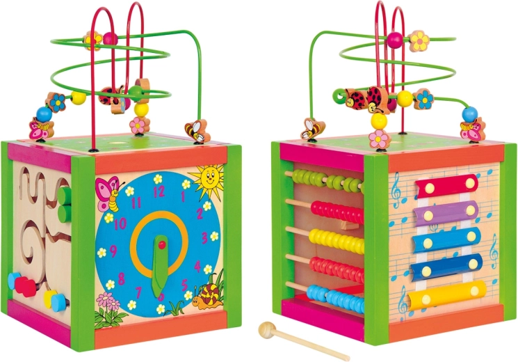 Cubo didattico colorato Woody