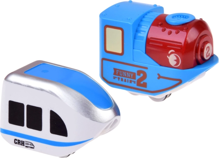2 trenini con batteria ricaricabile e ricarica tramite USB