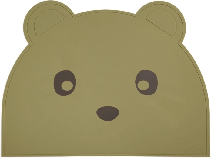 Tovaglietta in silicone NuuRoo ester olive green