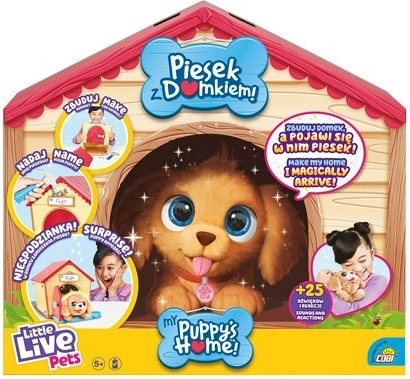 Mascotte interattiva Little Live Pets con casetta