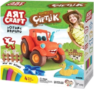 Art Craft set per modellare tema fattoria 200 g
