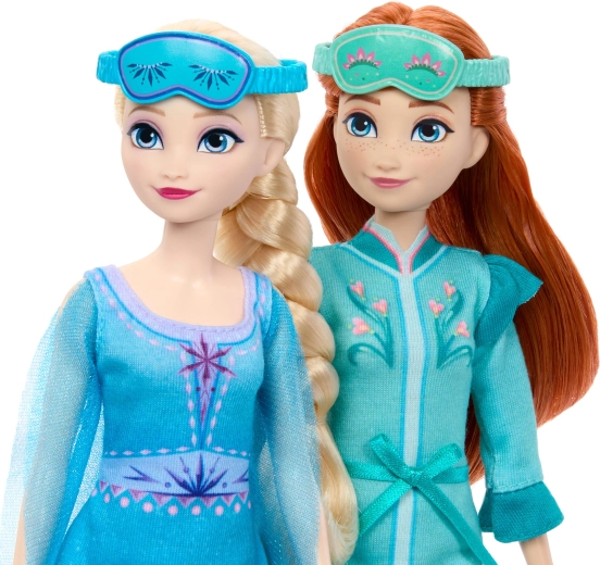 Bambole Anna ed Elsa in outfit da notte