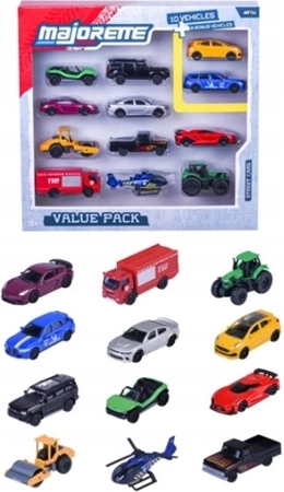 Majorette Street Cars set di 12 automobiline in metallo - 12 pezzi