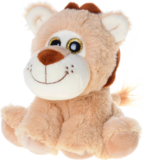 Grandi occhi scintillanti e peluche morbido