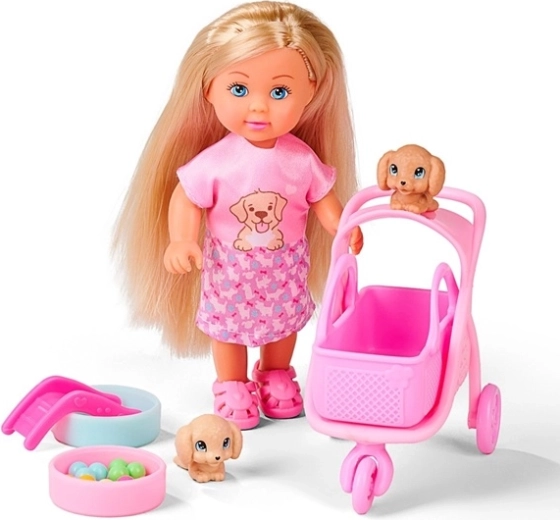 2 cuccioli e accessori per la pappa