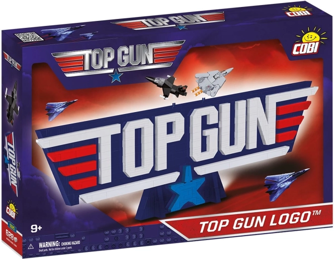 Set di costruzioni COBI Logo 3D Top Gun, 628 pezzi