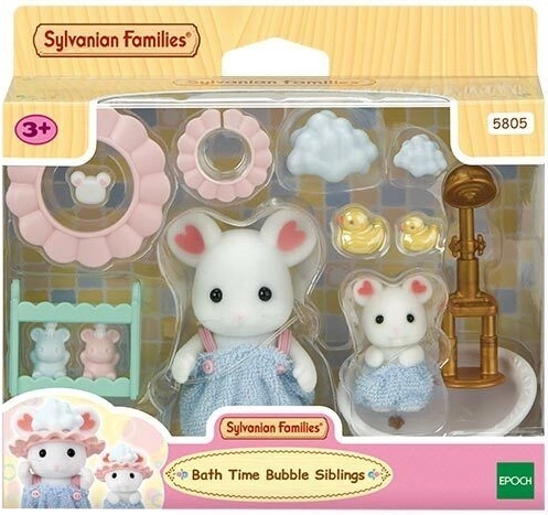 Sylvanian Families bagno con bolle – set con topolini Marshmallow
