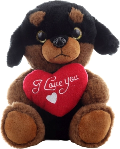 Cuoricino romantico con scritta ricamata