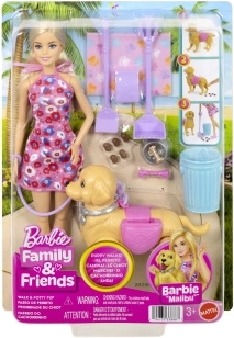 Barbie Malibu a spasso con il cagnolino