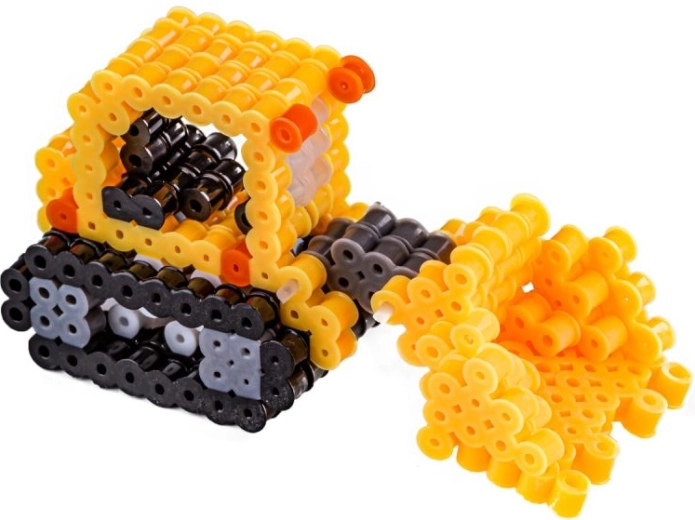 Modello 3D di bulldozer passo dopo passo