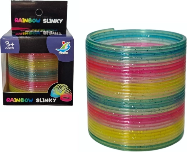 Molla Slinky colorata e scintillante
